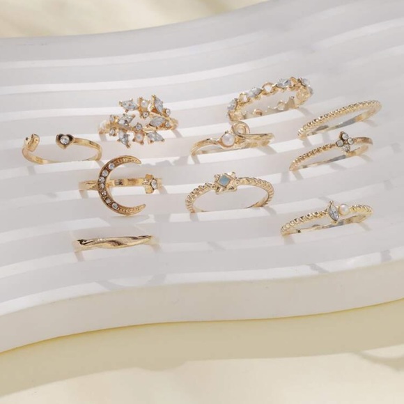 🔥Moon and Star Rings Set - Picture 2 of 4